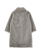 Cappotto per bambina Monnalisa Kids grigio con colletto 17H109 8034 0032 MONNALISA KIDS 