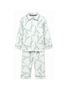 Pigiama per bambini Petit Bateau bianco con stampa torre eiffel A0F1H 01 PETIT BATEAU KIDS 