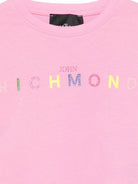T-shirt per bambina John Richmond Junior rosa con ruches RGP26008TO PINK BEGONIA JOHN RICHMOND KIDS 