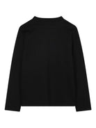 T-shirt per bambino DKNY Kids nero con logo a contrasto D62457 09B DKNY 