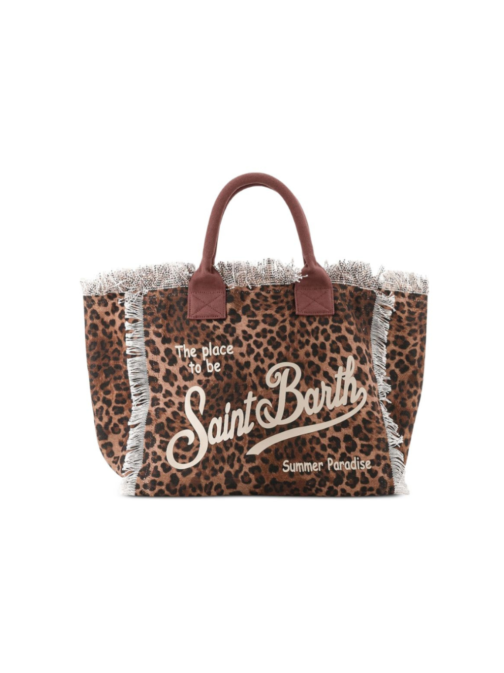 Borsa Vanity MC2 Saint Barth marrone con stampa animalier VANI001 00190L MC2 ST. BARTH KIDS 