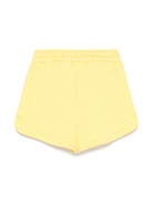 Bermuda per bambina MSGM Kids giallo con applicazione posteriore con logo S5MSJGSH095 MS009 MSGM KIDS 