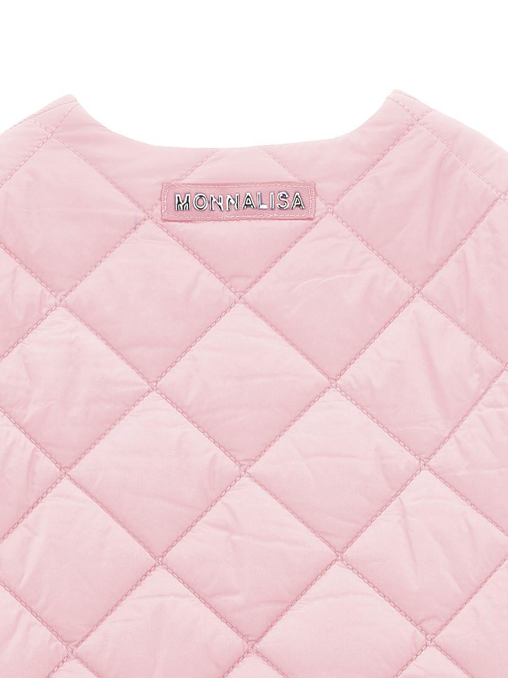 Giacca per bambina Monnalisa rosa con design trapuntato 17G100 7020 0090 MONNALISA KIDS 