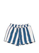 Costume da bagno Syros Jr. per bambino MC2 Saint Barth Kids bianco e blu con motivo a righe SYR0002 04058L MC2 ST. BARTH KIDS 