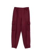 Pantaloni per bambino Balmain Kids rossi con due tasche cargo laterali BZ6I20 I0339 530OR BALMAIN KIDS 