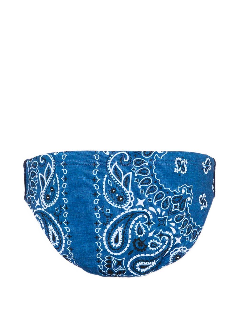 Costume per bambino MC2 Saint Barth Kids blu con stampa bandana BIL0001 00715L MC2 ST. BARTH KIDS 