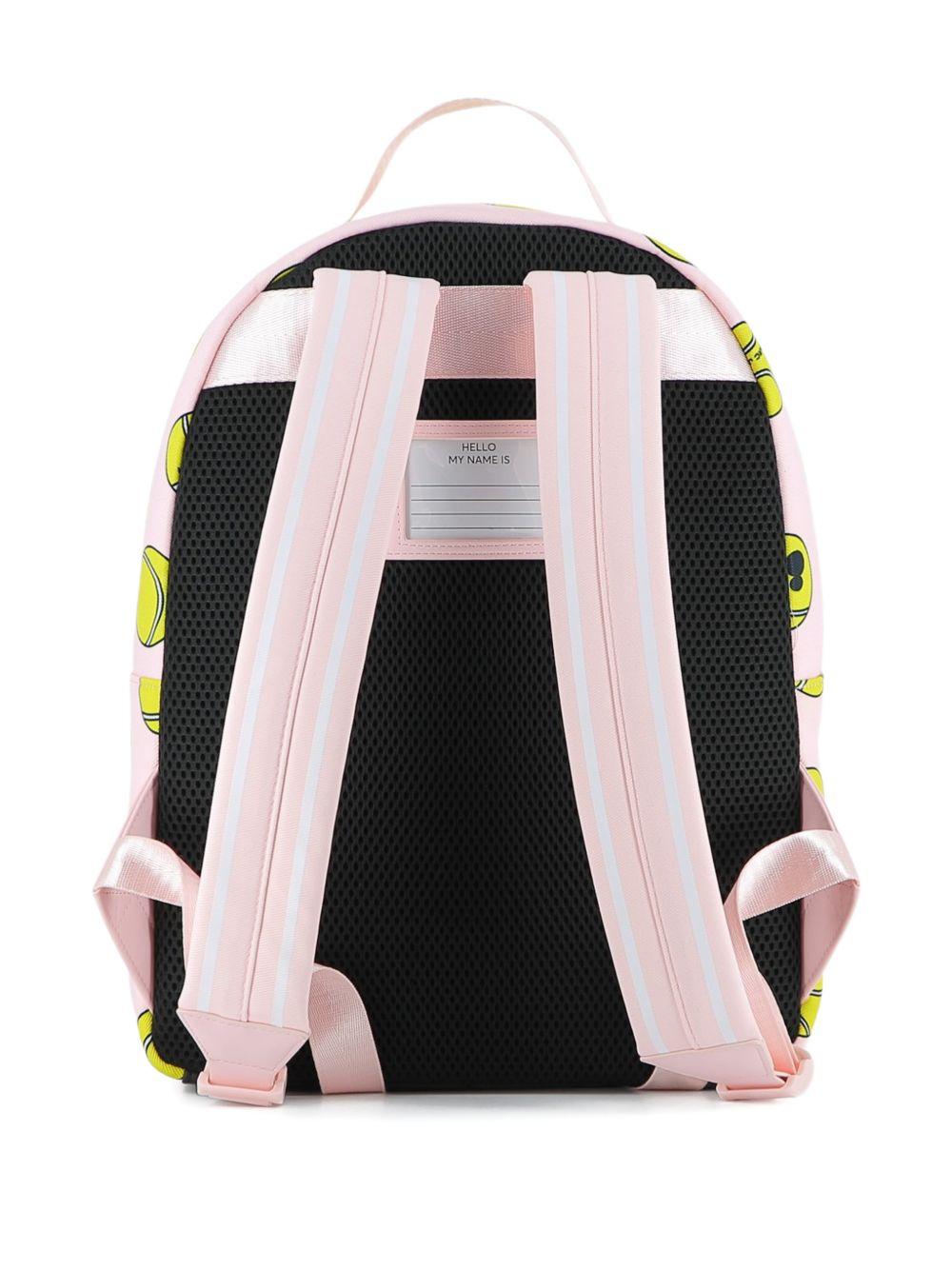 Zaino per bambina The Marc Jacobs Kids  x Mickey Mouse rosa chiaro con stampa palline da tennis W60851 475 THE MARC JACOBS KIDS 