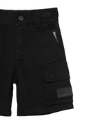 Shorts per neonato Just Cavalli Kids neri con tasche cargo JIP26093BE BLACK ROBERTO CAVALLI KIDS 