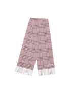 Sciarpa per bambina Burberry Kids rosa con frange 8117613 C4170 BURBERRY KIDS 