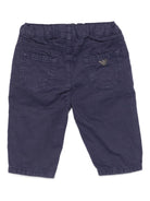 Pantaloni per neonato Emporio Armani Kids blu navy con tasche applicate EB000530 AF16166 UB130 EMPORIO ARMANI KIDS 