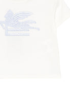 T-shirt per neonato Etro Kids bianca con motivo Equestrian Knight GZ8301 Z3672 102 ETRO KIDS 