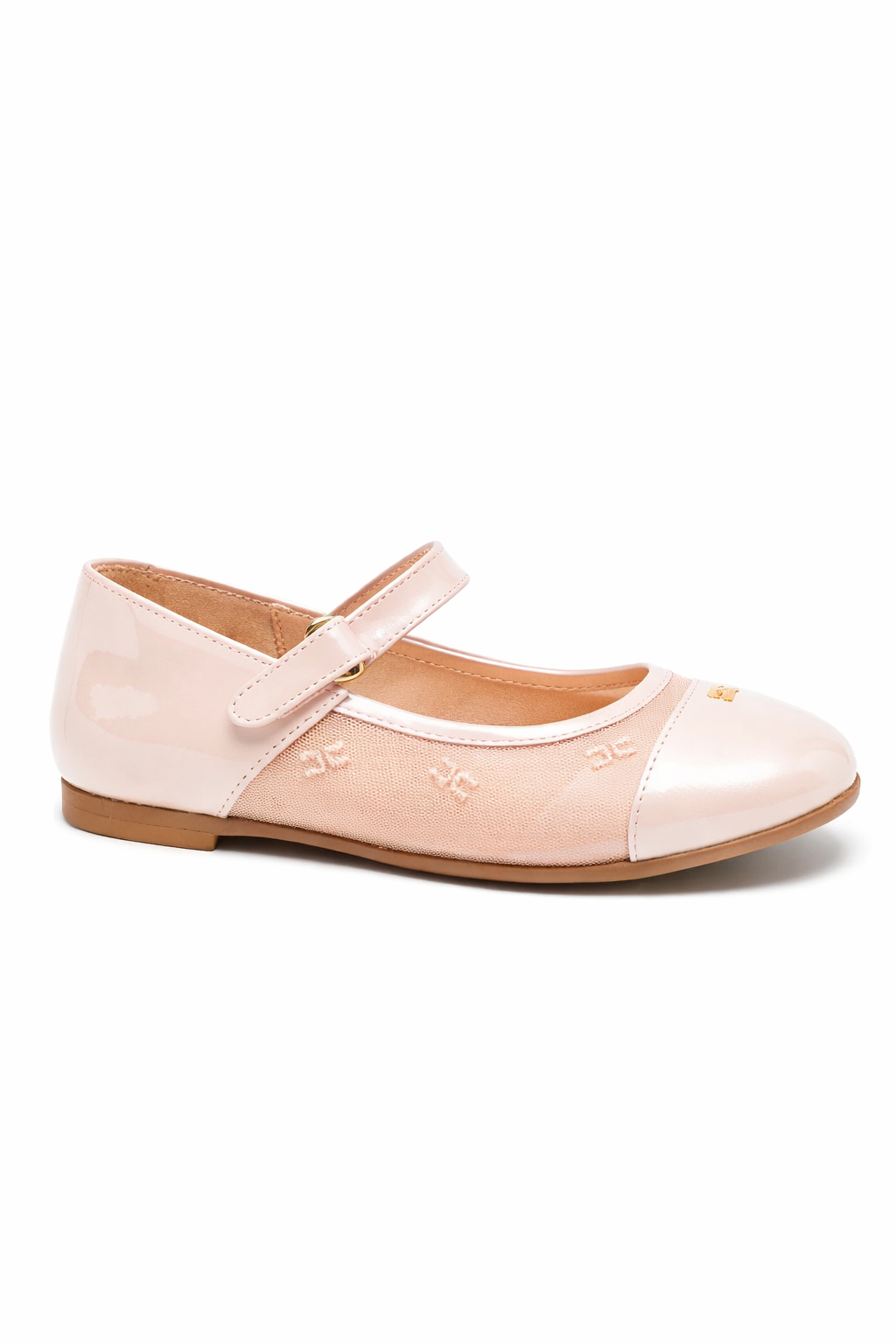 Ballerine per bambina Elisabetta Franchi La Mia Bambina rosa con applicazione logo F1A3E0474192 1325 ElISABETTA FRANCHI KIDS 