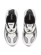 Sneakers per bambino Boss Kids bianche con inserti in rete J52570 10P BOSS KIDS 