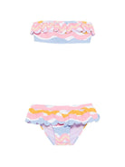 Bikini per bambina Stella McCartney Kids multicolore con ruches TYCA85 Z3517 999MC STELLA McCARTNEY KIDS 