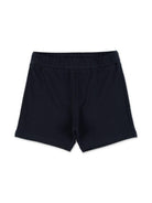 Set t-shirt e shorts per neonato Moncler Enfant multicolore con logo sul davanti L19518M000158496F F07 MONCLER KIDS 