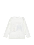 T-shirt per bambina Monnalisa Kids bianca con stampa grafica 11H613 8201 0001 MONNALISA KIDS 