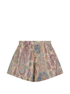 Shorts per bambina Etro Kids multicolore con stampa Paisley all-over GY6A59 M0081 107MC ETRO KIDS 