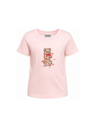 T-shirt per bambina Moschino Kids rosa con stampa Teddy Bear HIM06KLBA11 50209 MOSCHINO KIDS 
