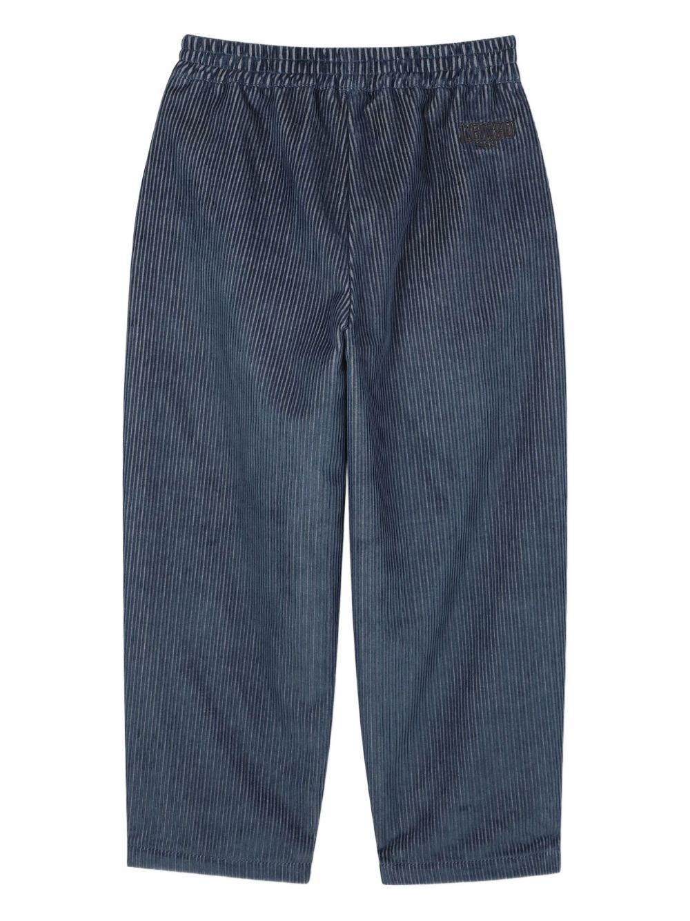 Pantaloni per bambino Kenzo Kids blu con vita elasticizzata K61460 852 KENZO KIDS 