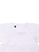 Abito per neonata Balmain Kids bianco con gonna a balze BYA011 P0562 100RS BALMAIN KIDS 