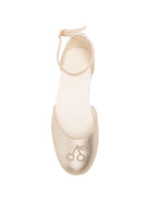 Ballerine per bambina Bonpoint color oro con cinturino alla caviglia S06GSOL00008 032 BONPOINT KIDS 