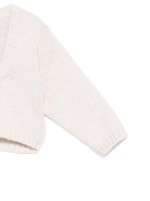 Cardigan per neonata La Stupenderia beige con scollo quadrato 2SCSC51 805 S63 LA STUPENDERIA KIDS 