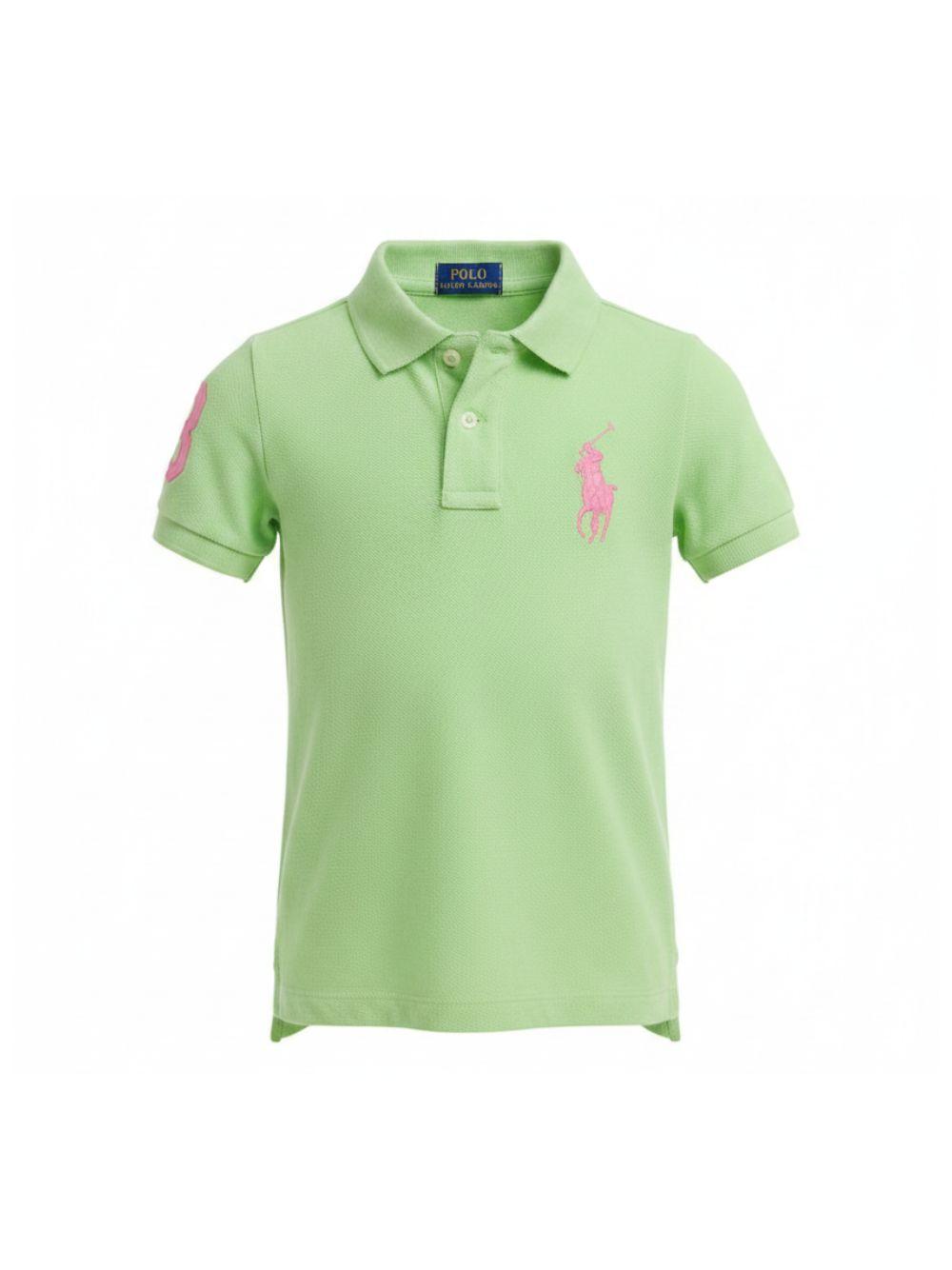 Polo per bambino Polo Ralph Lauren Kids verde con ricamo Polo Pony 322703635 510 Ralph Lauren kids 