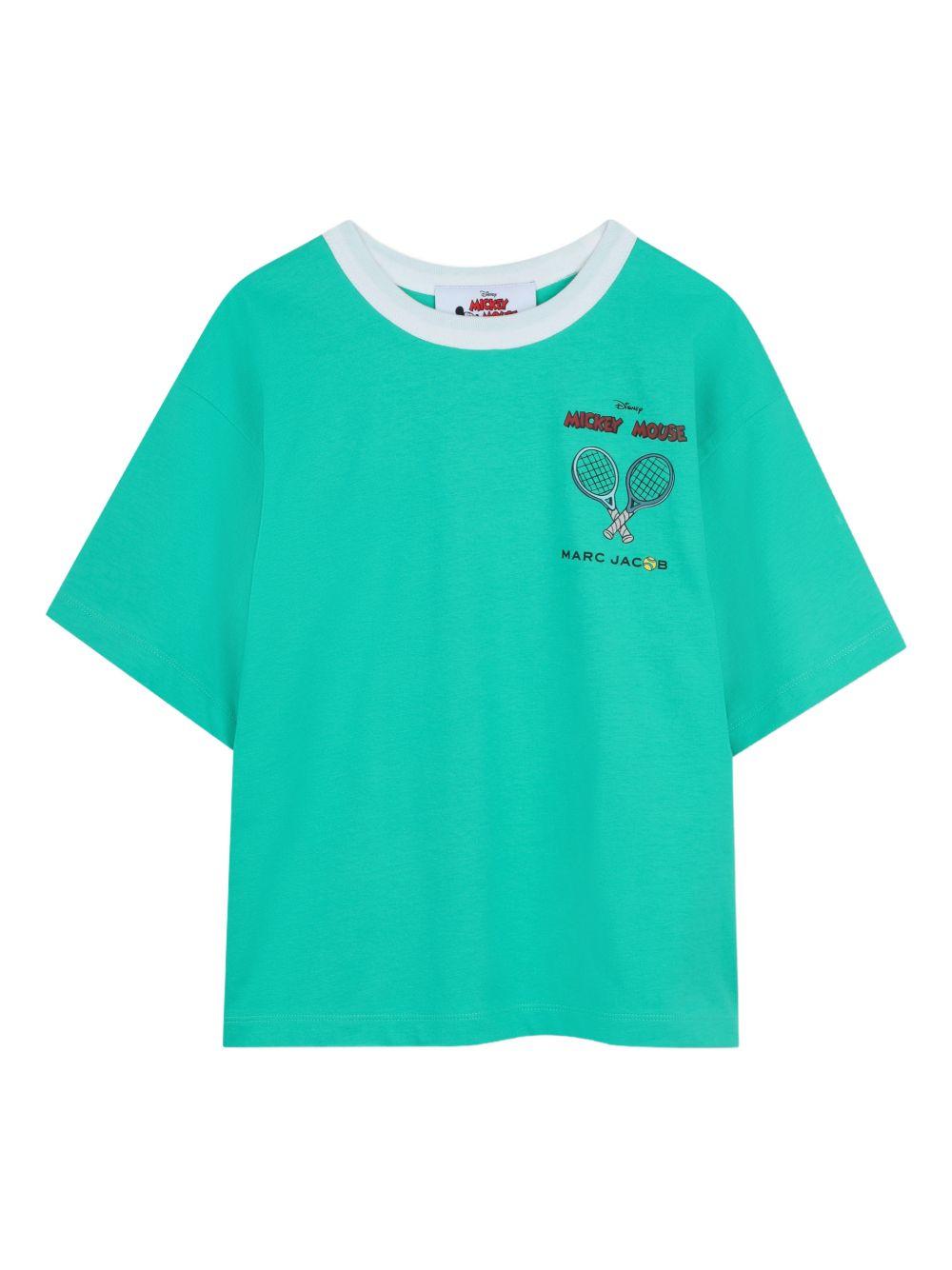 T-shirt per bambino The Marc jacobs Kids verde con dettaglio stampa W60762 73D THE MARC JACOBS KIDS 