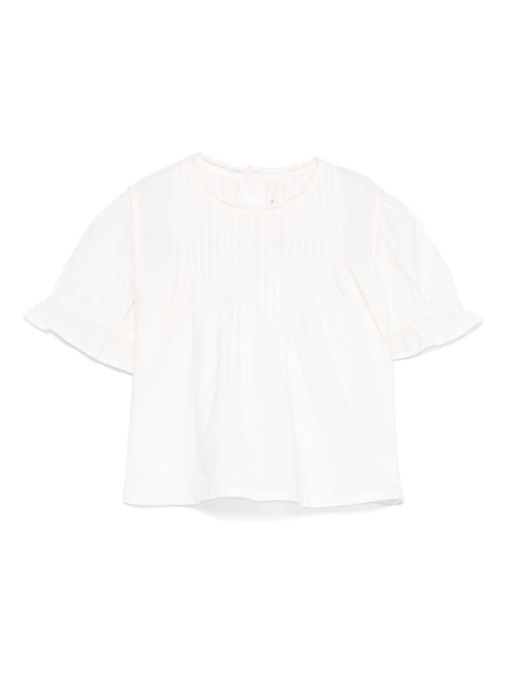 Camicetta per neonata Bonpoint bianco con colletto in pizzo S05XBLW00006 021A BONPOINT KIDS 