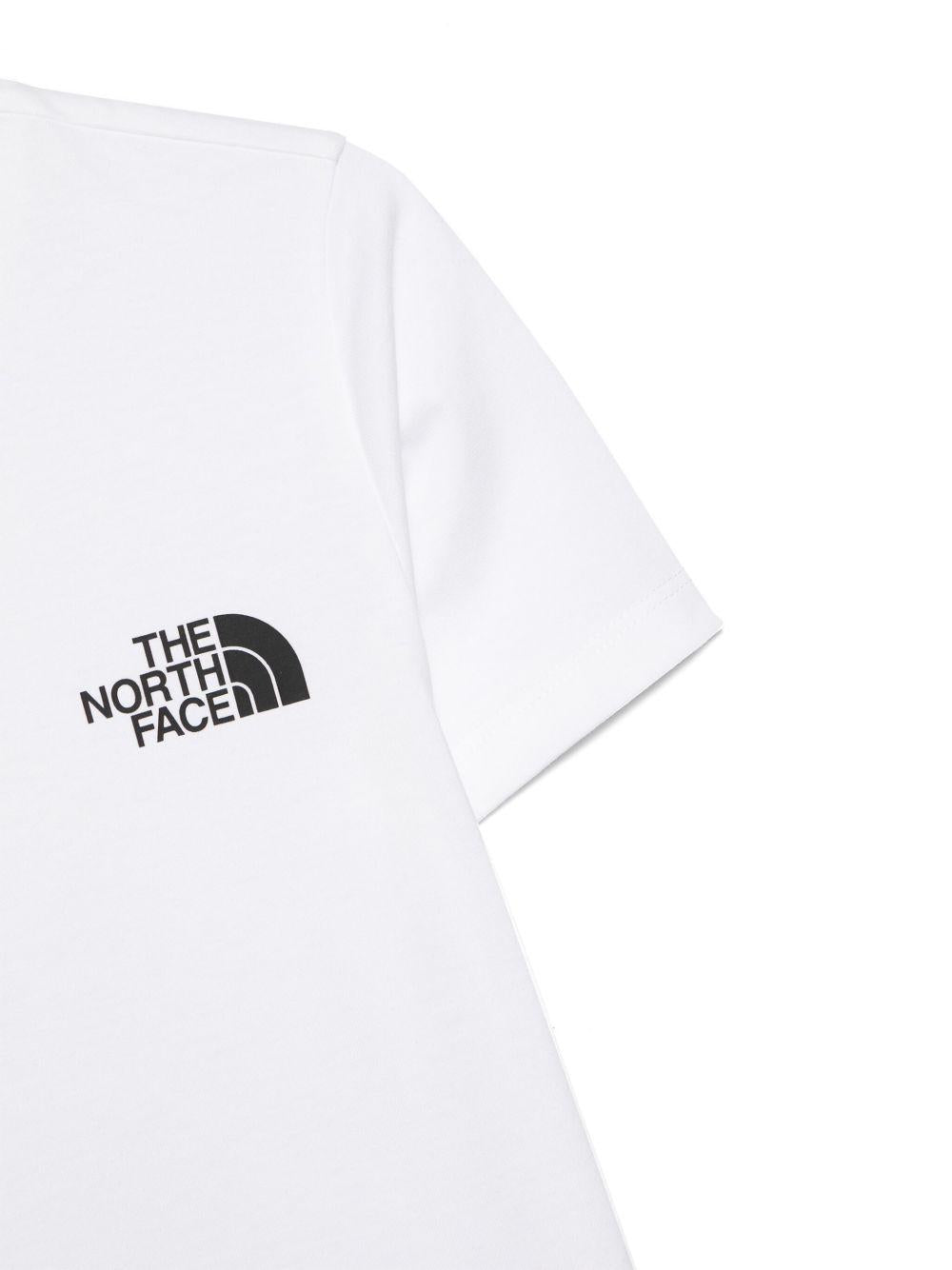 T-shirt per bambino The North Face Kids bianca con dettaglio logo NF0A87T4 FN41 THE NORTH FACE KIDS 