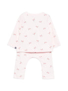 Set due pezzi t-shirt e pantaloni per neonata Petit Bateau rosa con stampa floreale A0FQZ 01 PETIT BATEAU KIDS 