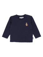 T-shirt per neonati Moschino Kids blu con motivo Teddy Bear MXO00RLAA10 40016 MOSCHINO KIDS 