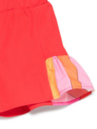 Shorts per neonata Emilio Pucci Junior rossi con inserti decorati PY6039 Z3718 412 EMILIO PUCCI KIDS 