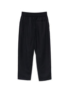Pantaloni per bambino Balmain Kids blu con toppa con logo sul davanti BY6P80 I0196 621 BALMAIN KIDS 