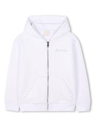 Felpa per bambina Givenchy Kids bianco con decorazione strass H30772 10P GIVENCHY KIDS 