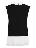 Abito per bambina Karl Lagerfeld Kids nero con gonna plissettata Z31151 M41 KARL LAGERFELD KIDS 