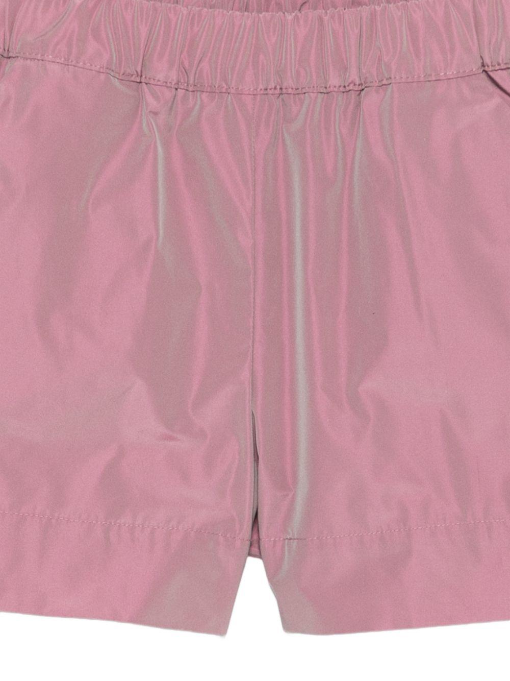 Shorts per bambina Herno Kids rosa con dettaglio logo PT000003G12483Z 4173 HERNO KIDS 