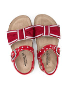 Sandali per bambina Monnalisa rosso a pois con dettaglio fiocco 83E018 5720 4499 MONNALISA 