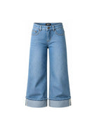 Pantaloni per bambina Molo Kids denim con gamba ampia 2W26I112 5846 MOLO KIDS 