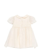 Abito per neonata Emporio Armani Kids beige con colletto alla Peter Pan EG000546 AF21205 U1124 EMPORIO ARMANI KIDS 