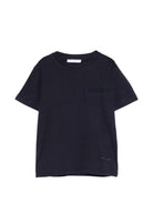 T-shirt per bambino Paolo Pecora Kids blu con taschino PP4213 BLU PAOLO PECORA KIDS 