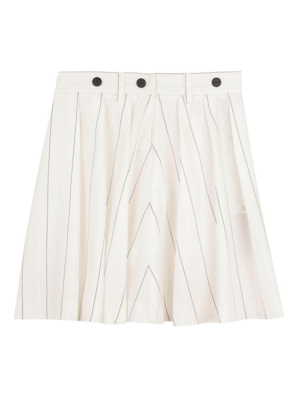 Abito per bambina Dkny Kids bianco con motivo gessato D62598 Z40 DKNY KIDS 