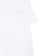 T-shirt per bambino Balmain Kids bianca con logo sul davanti BY8R31 Z3672 100CE BALMAIN KIDS 