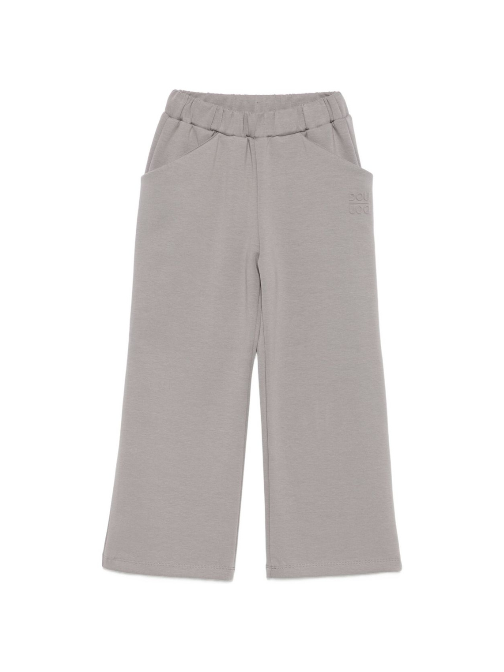 Pantaloni per bambina Douuod Kids grigi con logo goffrato DX6Q30 Z2858 907 DOUUOD 