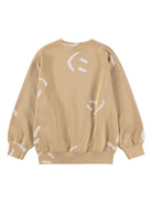Felpa Monti per bambino Molo beige con stampa smile 1S26J201 9594 MOLO KIDS 
