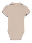 Body per neonata Donsje Moli beige con colletto stile polo 3031500 00017 DONSJE 