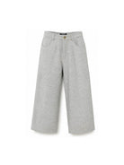 Pantaloni per bambino Balmain Kids grigi con motivo mélange BZ6H80 I0341 806OR BALMAIN KIDS 
