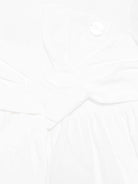 Set abito per neonata Elisabetta Franchi La Mia Bambina bianco in cotone con fiocco ENAB0550TV033 0000 ElISABETTA FRANCHI 
