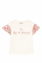 T-shirt per bambina Etro Kids beige con stampa floreale GY8A01 Z3672 102RS ETRO KIDS 