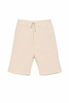 Shorts per bambino Rick Owens Kids beige con vita elasticizzata BG01F3373FP 138 RICK OWENS KIDS 